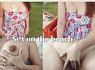 Sex vlog, Thailand sex on the beach with beautiful big boobs girl - viza showgirl