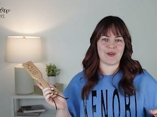 BDSM Paddle Review - Spartacus 'Bitch' Wooden Zelkova Paddle for Spanking