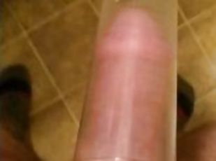 Penis massive pumped Man With