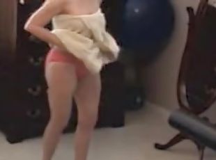 Gal uncovers small tits trying on bra on change room spy cam