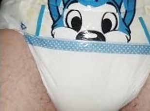 Wetting my already soaked diaper