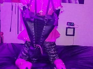 Sissy Maids Armbinder Self Bondage in Ballet Boots