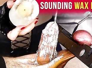 Urethral Sounding with Hard Ballbusting and Wax Play  Era