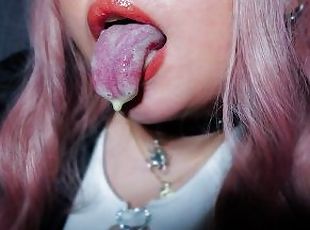 ASMR WET TONGUE PLAY  LICKING FOR DEEP RELAXATION, EARS EATING + FEET