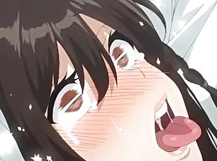 Girl with Ahegao Face Loves to do Netorare in Public Bathroom  Anime Hentai 1080p