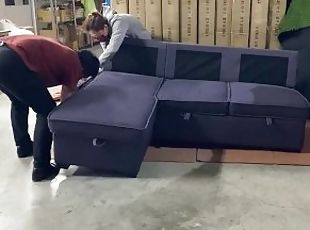 Two-piece Sectional Sofa assembly process U48