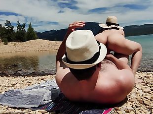 Outdoor Sex - It Was Hard To Stay On A Nude Beach And To Not Fuck!