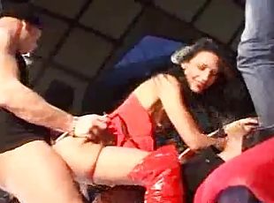 Porn on stage stripper fucked
