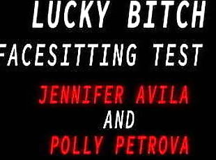 Jennifer Avila &amp; Polly Petrova, facesitting on a new sub