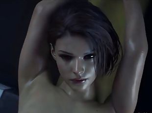Jill Valentine gets fucked by a monster in 3d fantasy animation