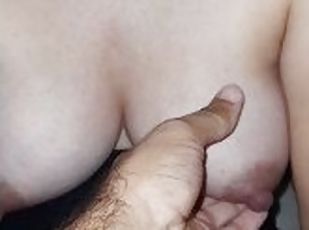 Pregnant shaggy tits with large nipples