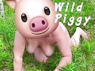 A NAKED PIG, CRAWLING ON THE LAWN, GRUNTING. PUT DANDELIONS IN HER HAIRY ASSHOLE ????????????????????????????????????