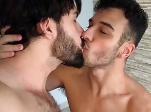 masturbación, amateur, gay, sexo-en-grupo, brasil, pajeándose, besando, gay-joven, realidad, polla