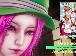 One Piece - Jewelry Bonney × Pink Lingerie Stockings - Lite Version