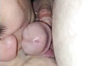 Here I'm getting my dick sucked by two Latinas and one native up close