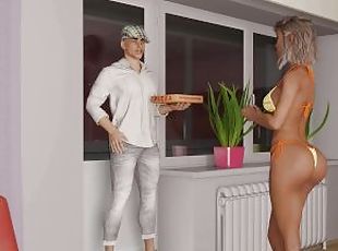 TACOS: Cuckold Husband Shares His Wife With The Pizza Delivery Guy While He Watches Ep 4
