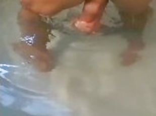 Guy Goes Wild at Public Spa: Masturbates His Penis in Water and Has Anal Pulsating Orgasm!