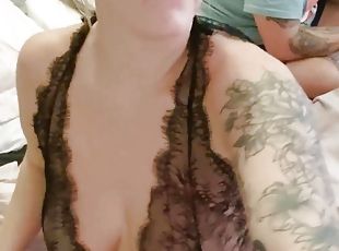 Hubby plays with My pussy