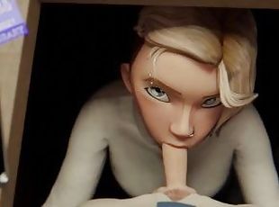 Gwen Stacy Do Amazing Blowjob Under Table In Office  Hentai Spider-Man: Into the Spider-Verse 4k