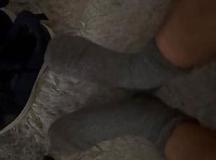 Sweaty Dirty Gym Shoes Feet Socks Barefoot Foot Fetish Play & Worship