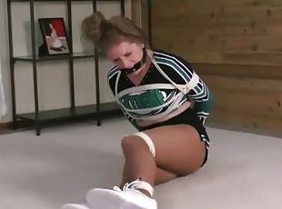 cheerleader tied and gagged