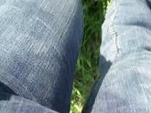Country Style Part 3, Sunny Day Rewetting in my Tight Jeans