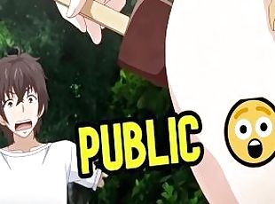 ????Teen Caught Masturbating With Ice Cream in Public - Hentai????
