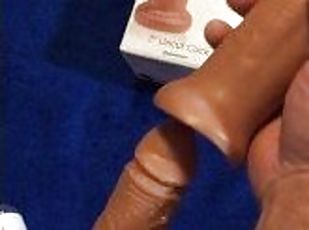 Toy Testing My New Pipedream King Cock 7 Uncut Cock Dildo With Foreskin That Slides Back