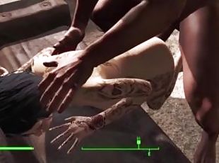Tatooed Babe Takes Big Dick Screaming Ass Fuck  Fallout 4 Sex Mods Animated 3D Video Game Porn